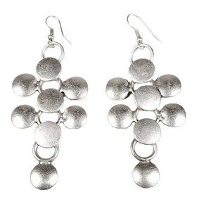 Boho Vintage Handmade Women's 925 Silver Plated Dangle Earrings AL3171
